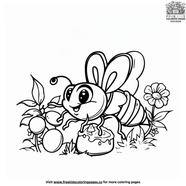 Bug Snacks Coloring Pages