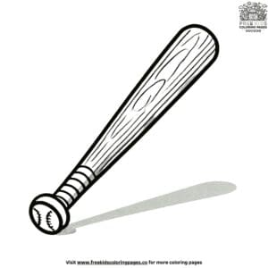 Baseball Bat Coloring Pages