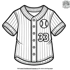 Creative Baseball Jersey Coloring Pages