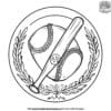 Unique Baseball Logo Coloring Pages