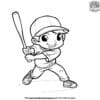 Lively Baseball Player Coloring Pages