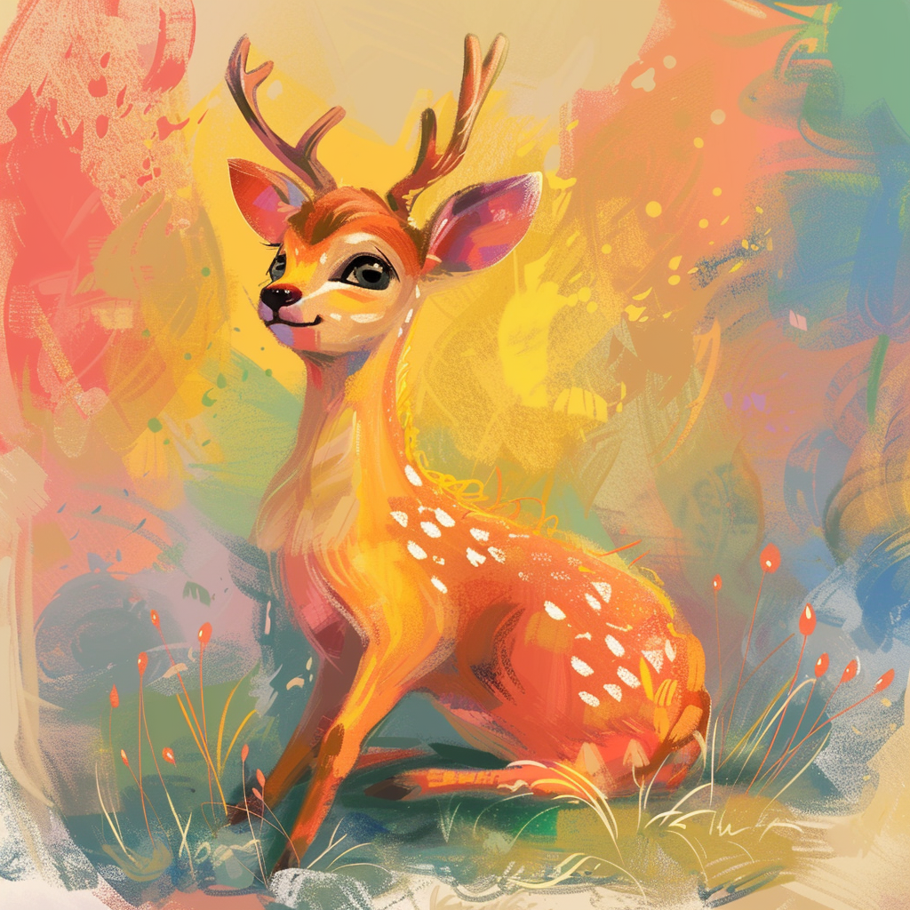 Deer coloring pages.