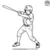 mlb baseball player coloring page