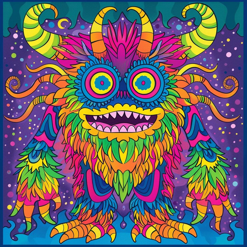 Monster coloring pages.