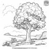 Realistic Tree Coloring Pages