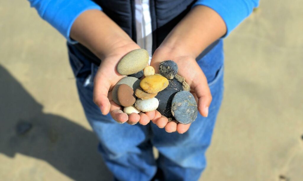 Rock painting-collecting the rocks