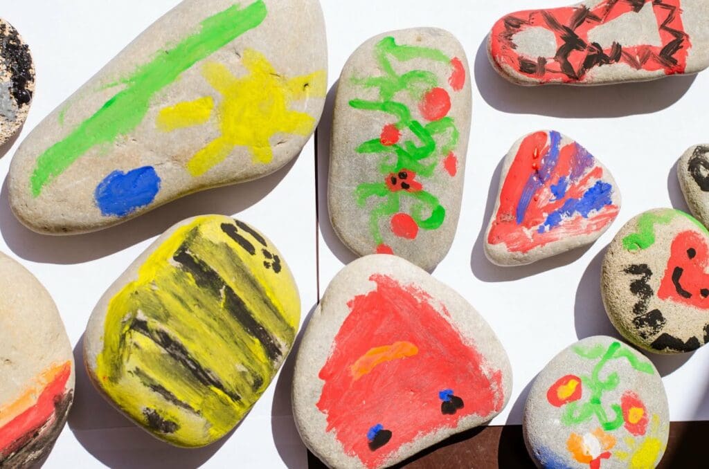 Rock painting end result