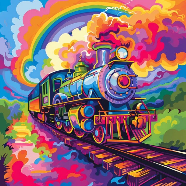 Train coloring pages