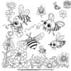 Adorable Cute Bee Coloring Pages