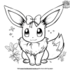 Adorable Cute Eevee Coloring Pages