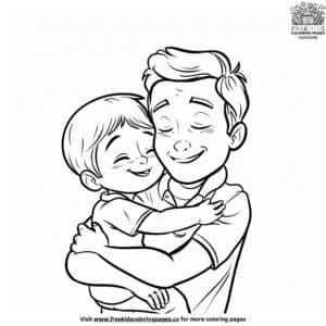 Lovely Father's Day Coloring Pages