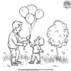 Cute Father's Day Coloring Page