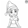 Girl Elf On The Shelf Coloring Pages