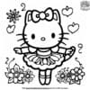 Hello Kitty Ballerina Coloring Pages