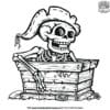 Pirate Skeleton Coloring Pages