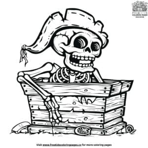 Pirate Skeleton Coloring Pages