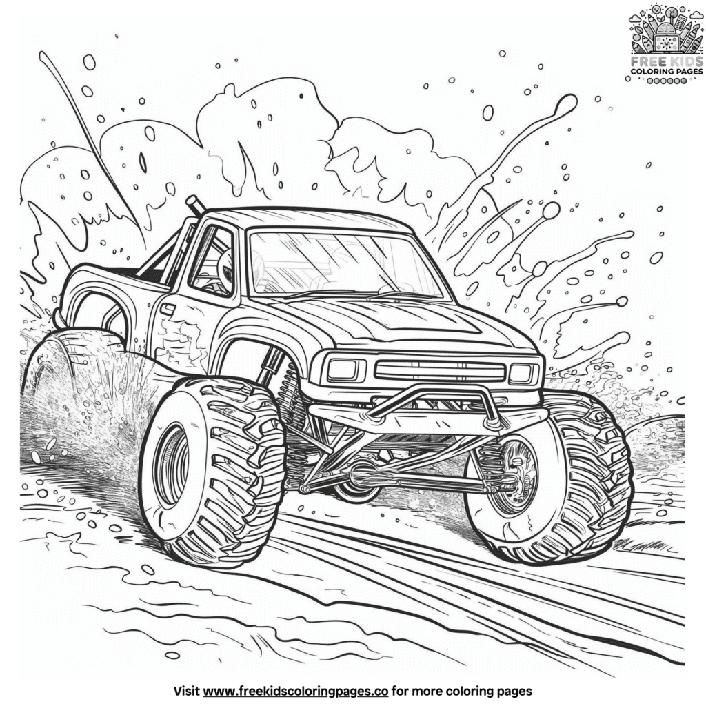 Dirt track race car coloring pages