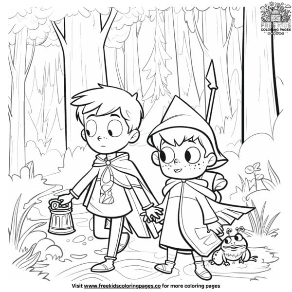 Over the garden wall coloring pages