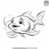 Amusing Cartoon Fish Coloring Pages