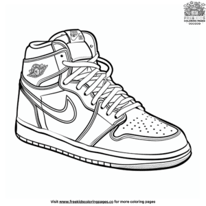 Awesome Sneaker Shoe Coloring Pages for Active Kids