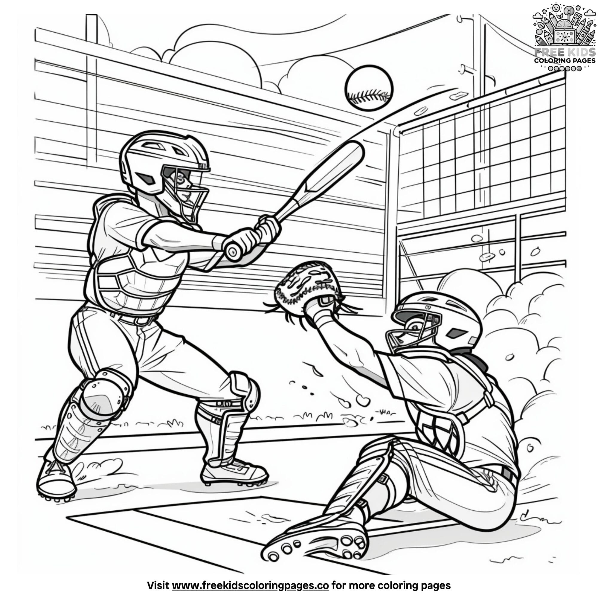 21+ Exciting Baseball Coloring Pages