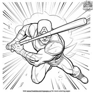 Cool Baseball Coloring Pages