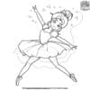 Dancing Ballerina Coloring Pages