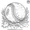 Detailed Baseball Coloring Pages