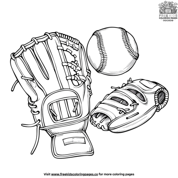realistic baseball coloring pages