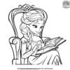 Charming Elsa Princess Coloring Pages