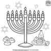 Cheerful Hanukkah Coloring Pages