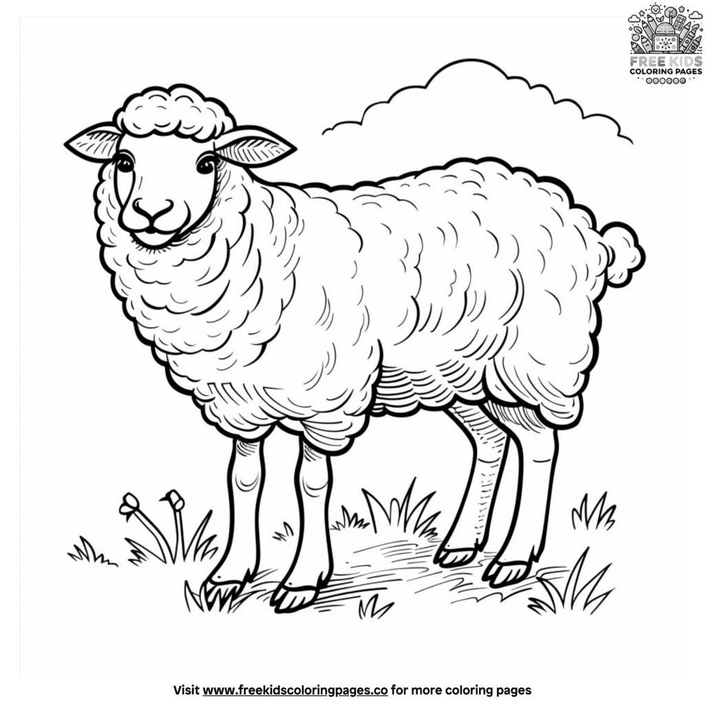 Cool farm animal coloring pages for kids