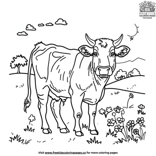 Cool Farm Animal Coloring Pages For Kids