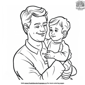 Heartfelt father's day cards coloring pages