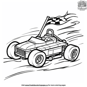 Lego race car coloring pages