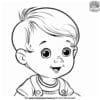 Lovely Baby Coloring Pages For Kids