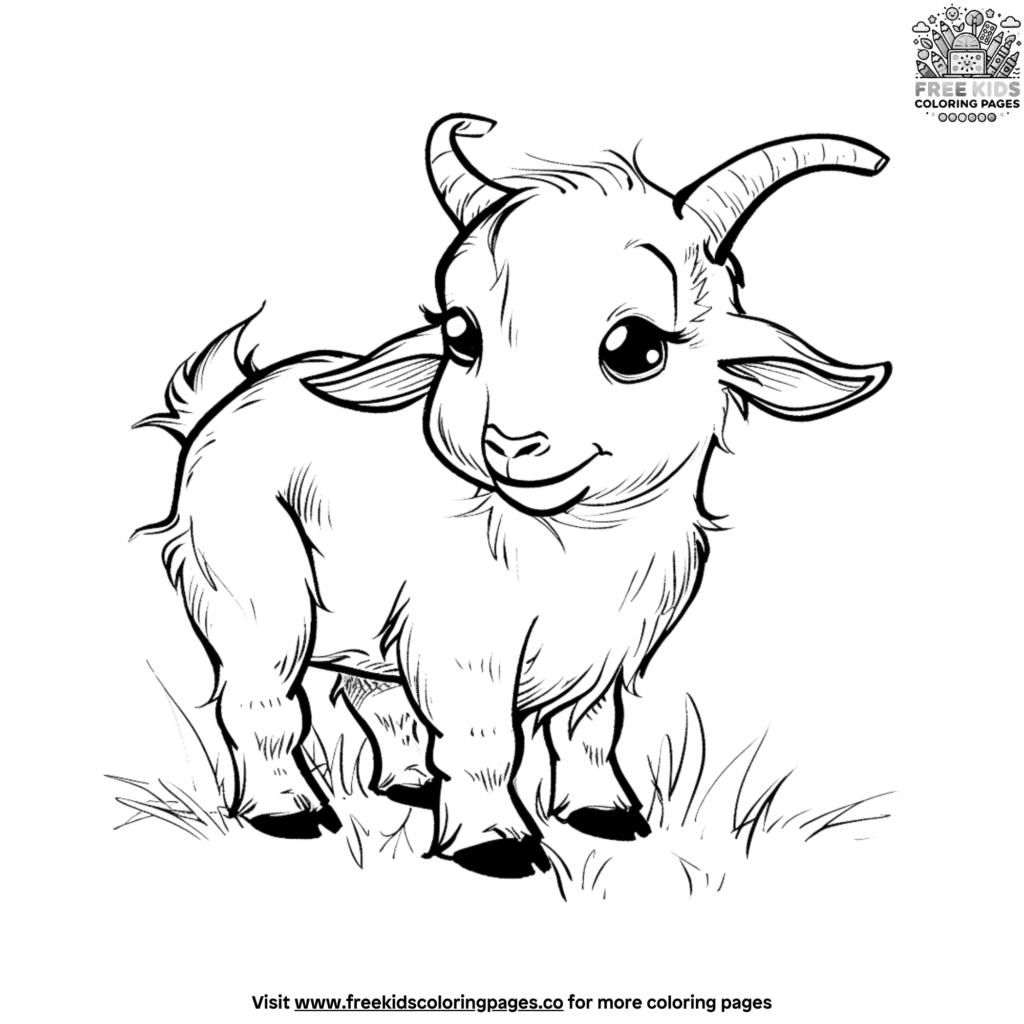 Cute baby farm animal coloring pages