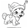 Elf Pets Coloring Pages