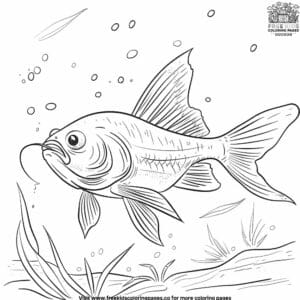 Cute Tropical Fish Coloring Pages