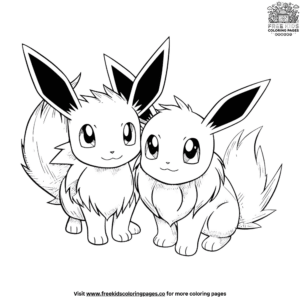 Delightful Eevee And Friends Coloring Pages