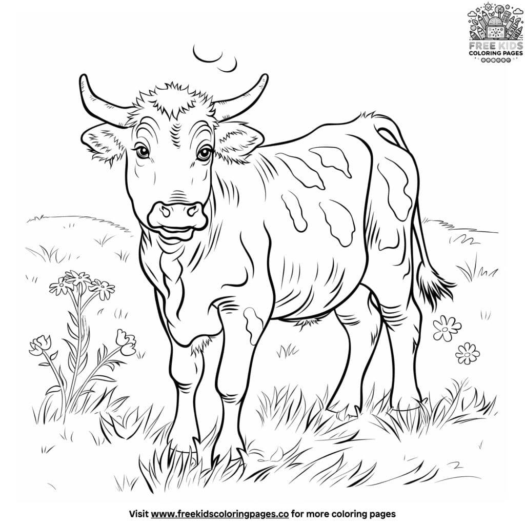 Farm animal coloring pages