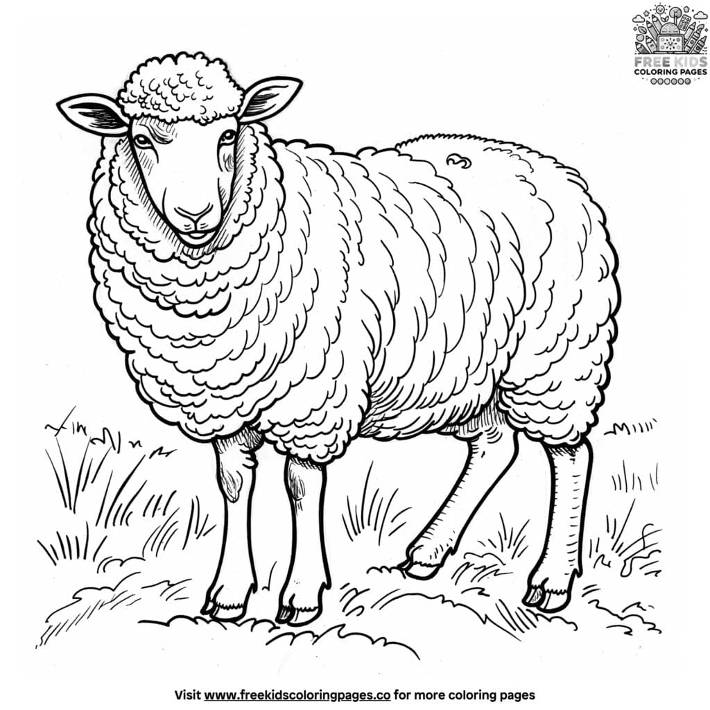 Delightful farm animal coloring pages