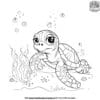 Playful Turtle Coloring Pages