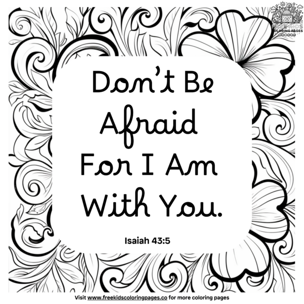 Calligraphy Bible Verse Coloring Pages