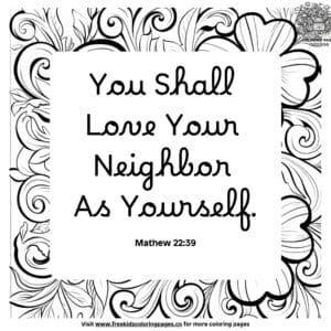 Creative Bible Verse Coloring Pages