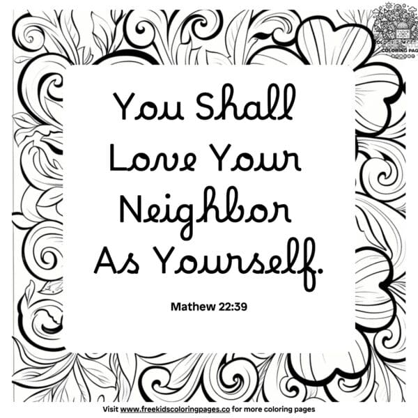 Creative bible verse coloring pages