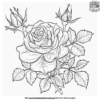 Elegant Rose Coloring Pages For Kids