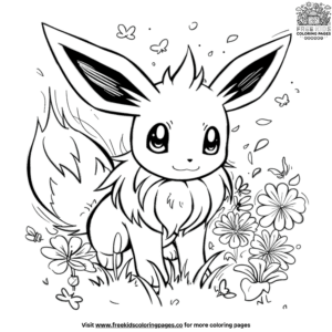 Enchanting Eevee Pokemon Coloring Pages