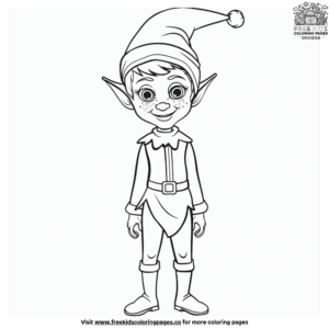 Elf on the shelf coloring pages