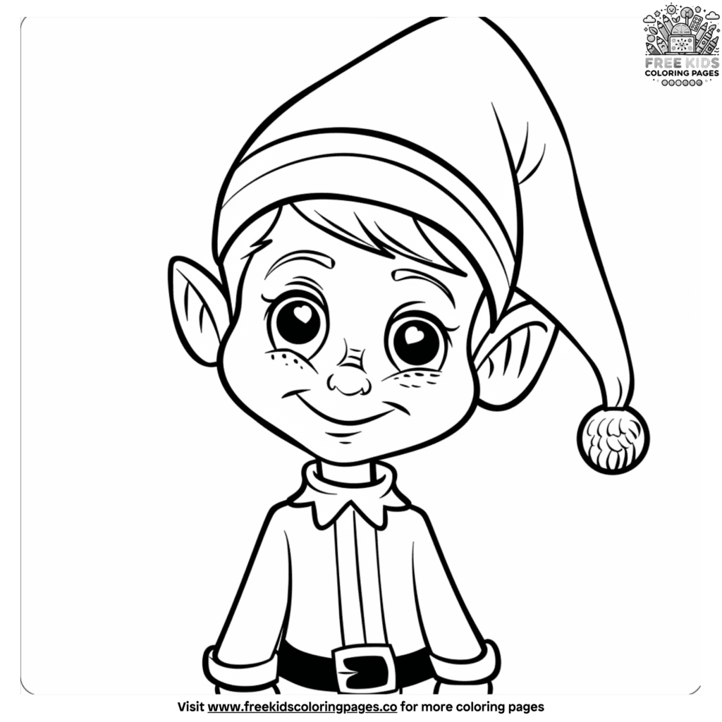 Elf on the shelf coloring pages